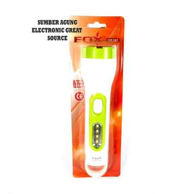 Fox 107 Senter Tangan 0.5W GE107 Cas Rechargeable Emergency LED 4SMD