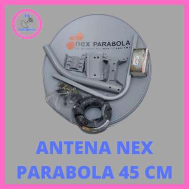 ANTENA NEX PARABOLA 45 CM KOMPLIT RECEIVER NEX PARABOLA 45cm kuning