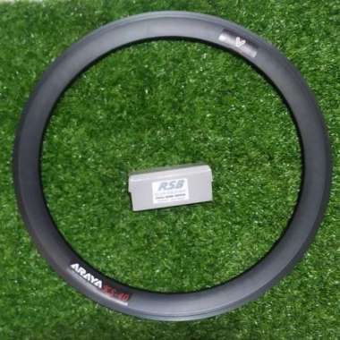 Rims velg sepeda ukuran 20 plus 451 tinggi rims 4 cm araya ks 40 hitam 28 hole