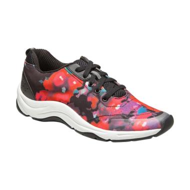 Vionic Tourney Black Floral Sepatu Olahraga Wanita