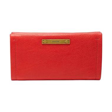Fossil Bella Large Bifold Wallet SL 6733622 Dompet Wanita - Red
