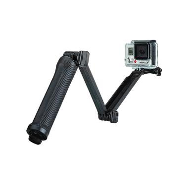 OEM 3 Way Foldable Extension Tripod for Xiaomi Yi & GoPro - Black