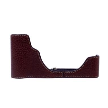 Gariz XS-CHX70BR Genuine Leather Half Case for Fujifilm X70 Brown