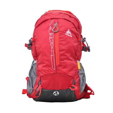 One Polar 9656 Tas Ransel Laptop Hiking + Rain Cover - Red