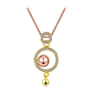 Bella & Co Necklace LKN18KRGPN566 Aksesoris Kalung Lapis Emas