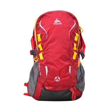 One Polar 9658 Tas Ransel Laptop Hiking + Rain Cover - Red