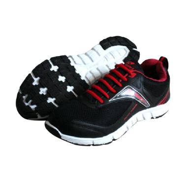 RecordShoes Motionflex Sneaker Shoes - Black Red
