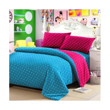 Ellenov Katun Motif Polkadot Set Sprei - Tosca Fanta