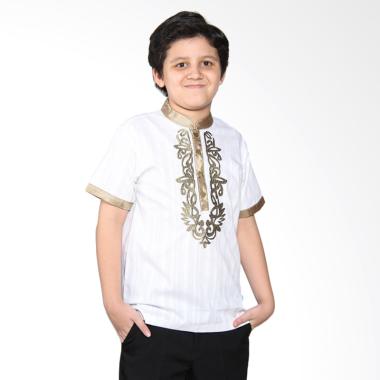 Versail Kids Enfant Sm 7042 Baju Koko Putih Pendek Anak - White
