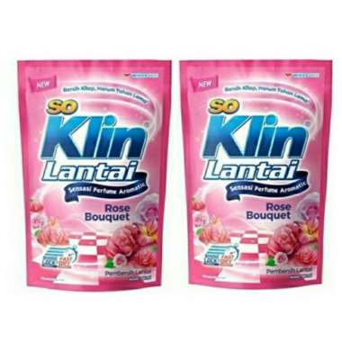 Promo Harga So Klin Pembersih Lantai Merah Rose Bouquet 1600 ml - Blibli