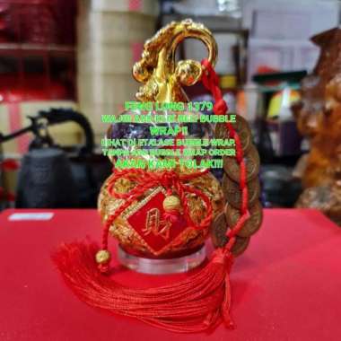Hiasan Pajangan Kristal HOLO LABU EMAS KOIN KUNO Kecil