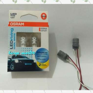 Lampu Senja / Plat Nomor / T10 / OSRAM 6000k bonus soket T10