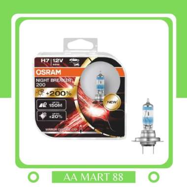 Lampu Mobil OSRAM H7 NIGHT BREAKER 200 12V 55W Original Germany