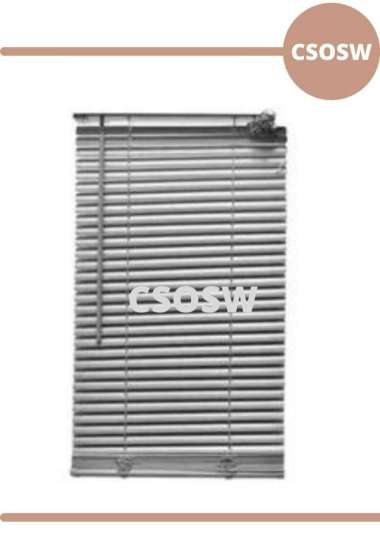 Kris Tirai Gulung Venetian Blinds Tirai Jendela Gulung Dekorasi 90x180 Abu-abu