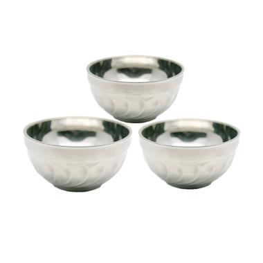... HAN Mangkok Stainless YLW12 Perak 12 cm 3 pcs