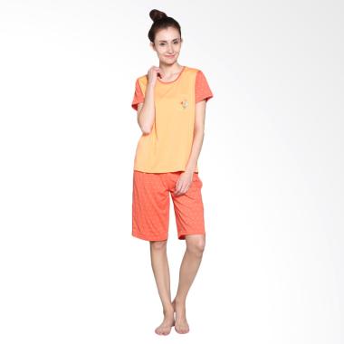 Puppy 81610 22695 O - OR/POM Crumpled Baju Tidur Wanita - Orange