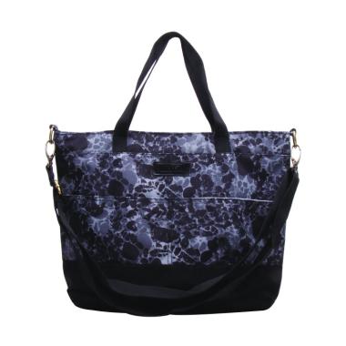 Maxie BTO.42 Slpash Pattern Tote Bag Sling Tas Wanita - Black