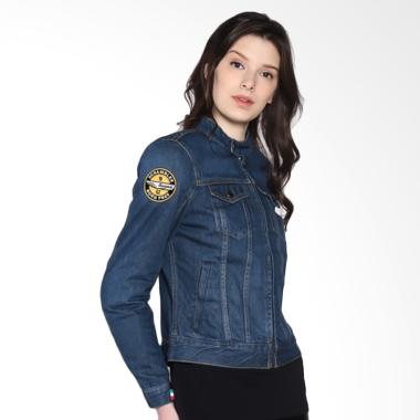 Ducati Scrambler Trucker Patch Lady Levis Jaket Motor