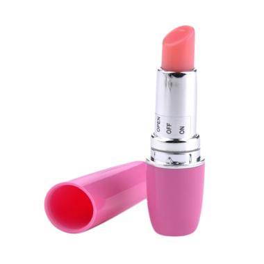 Silicon Vibrator Incognito Lipstik Penggetar G-spot Antik Alat Bantu Sex Wanita Red/Soft Pink