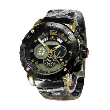 Swiss Army Chrono SA X-00231A Jam Tangan Pria - Black Gold