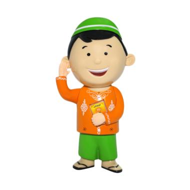Al Qolam Hafiz Doll New Bilingual Mainan Anak - Hijau Orange