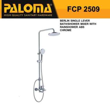 Shower Tiang Set Panas Dingin Paloma FCP 2509 Kran Shower dan Rain Shower Murah Berkualitas