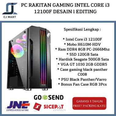 PC RAKITAN GAMING INTEL CORE i3 12100F DESAIN l EDITING