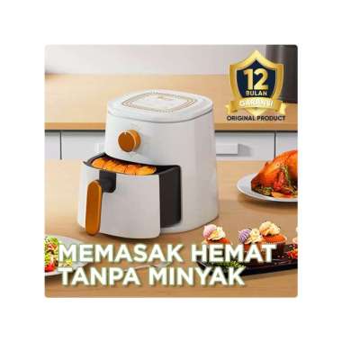 Goto Carlson Air Fryer 4L Mesin Penggorengan Tanpa Minyak Low Watt WHITE