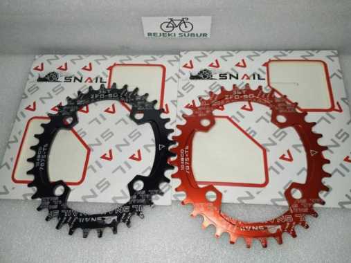 CHAINRING OVAL 104 BCD 36T NARROW WIDE CRANK lonjong CHAIN RING SNAIL Merah