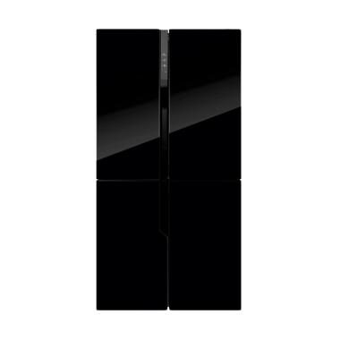 GEA RQ-56WC Kulkas Side by Side - Hitam [4 Pintu/Khusus JABODETABEK]