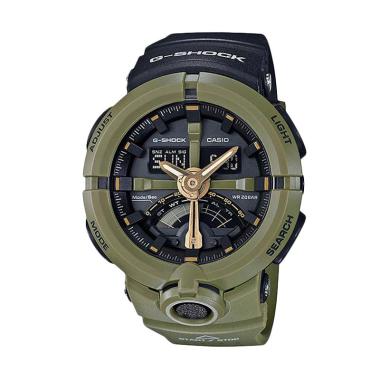 CASIO G-SHOCK GA-500P-3A Urban Sports Jam Tangan Pria - Army Green Green