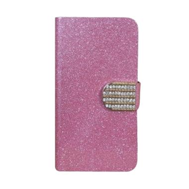 OEM Case Diamond Cover Casing for Oppo Joy Plus R1001 - Merah Muda