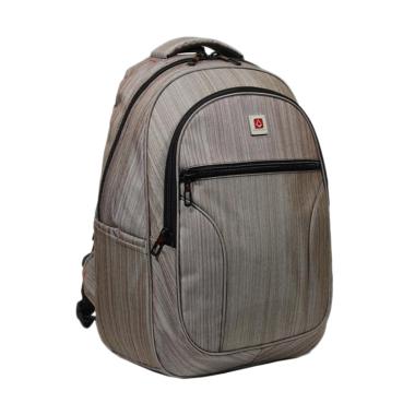 Polo Carion 730055 Tas Ransel Laptop with Rain Cover - Coklat