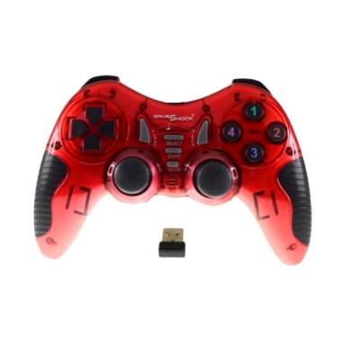 Gameshock WA-2021U Wireless Gamepad Compatible for Android - Red