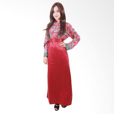 Batik Putri Ayu Solo G2 Gamis Batik - Merah