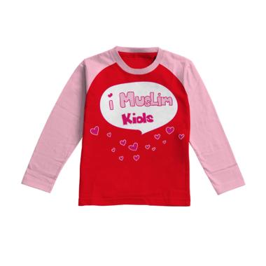 Aitana Kids AiK-16-008 I Muslim Kaos Muslim Anak Perempuan - Merah