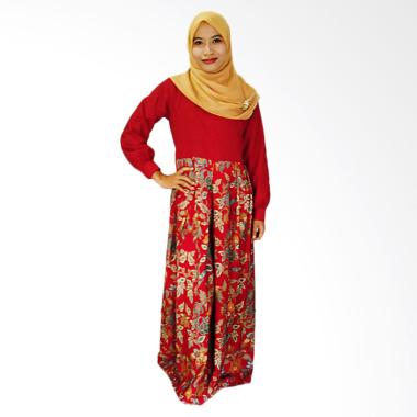 Mayura Batik Abaya Kayona Gamis Batik Wanita - Maroon