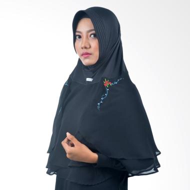 Atteena Hijab Alifa Rafiqah Medium Jilbab Instant - Hitam