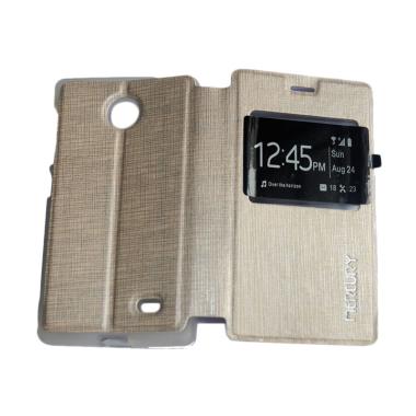 Mercury Flip Cover Casing for Nokia X - Gold