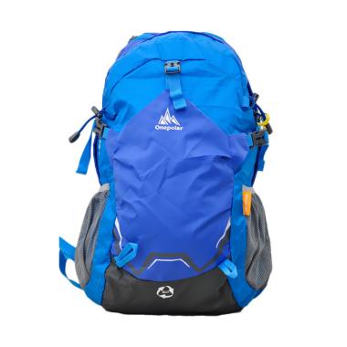 One Polar 9659 Laptop Tas Ransel Hiking + Rain Cover - Blue