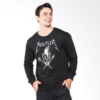 Moutley Graphic Text Long Sleeves Men Jacket - Black 303041715
