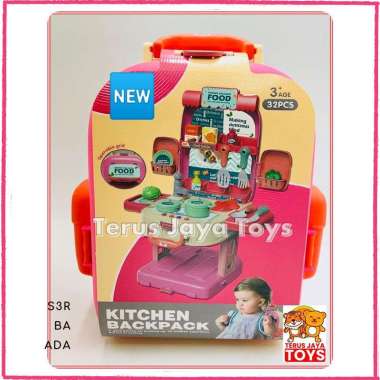 mainan anak Grosir Mainan kitchen set backpack mainan masak masakan kualitas premium