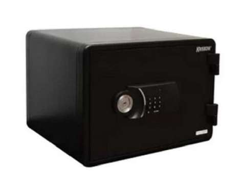 Krisbow Brankas Tahan Api Merah Hitam Safe Safety Box Black