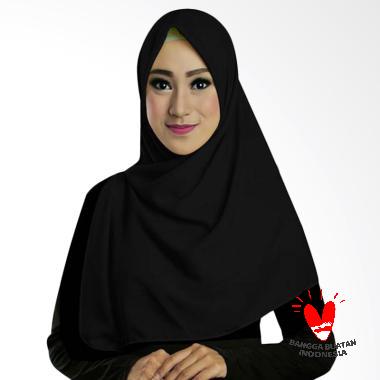 Ruman Hijab Jilbab Square Kerudung Segi Empat - Hitam