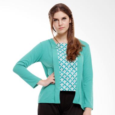 Baju Island Kandina Baju Menyusui Lengan Panjang - Green