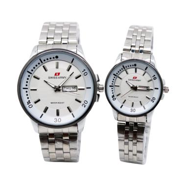 Swiss Army SA2369 Jam Tangan Couple - Putih Silver
