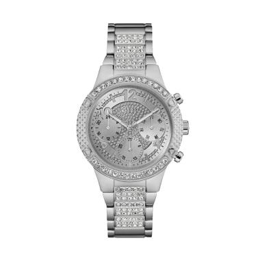 GUESS W0850L1 Jam Tangan Wanita Stainless Crystal - Silver