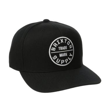 Jersi Clothing Brixton Snapback Topi Pria - Black