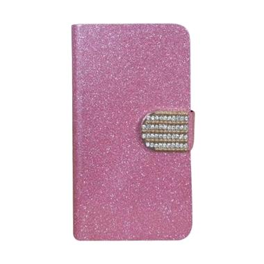 OEM Diamond Flip Cover Casing for S ... Pro SM C9000 - Merah Muda