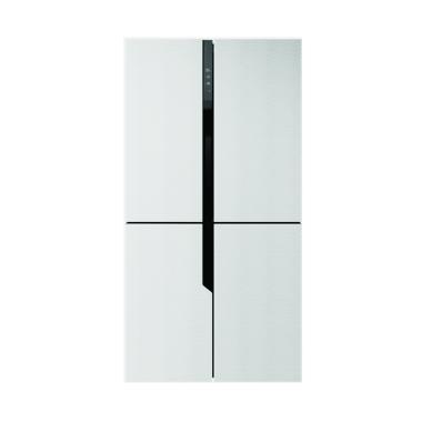 GEA RQ-56WC Side by Side Kulkas 4 Pintu - Putih [Khusus JABODETABEK]